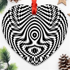 Monochrome Symmetry Abstract Ornament (heart) by Jancukart