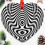 Monochrome Symmetry Abstract Ornament (Heart) Front