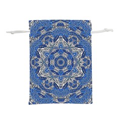 Mandala Rosette Kaleidoscope Abstract Background Lightweight Drawstring Pouch (m) by Jancukart