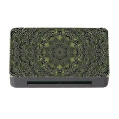 Mandala Rosette Kaleidoscope Floral Background Memory Card Reader With Cf by Jancukart