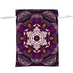 Rosette Kaleidoscope Mosaic Abstract Background Art Lightweight Drawstring Pouch (XL) Back