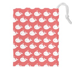 Coral Whales Pattern Drawstring Pouch (4xl) by GardenOfOphir