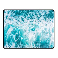 Tropical Blue Ocean Wave Fleece Blanket (small) by Jack14