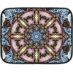 Abstract Kaleidoscope Digital Two Sides Fleece Blanket (mini) by Jancukart