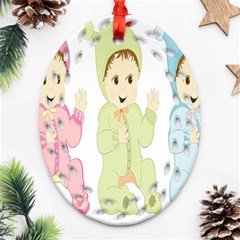 Happy Ornament (oval Filigree) by nateshop