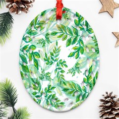 Leaves-37 Ornament (oval Filigree) by nateshop