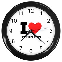I Love Stephen Wall Clock (black) by ilovewhateva
