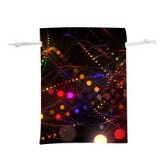 Abstract Light Star Design Laser Light Emitting Diode Lightweight Drawstring Pouch (s) by Semog4
