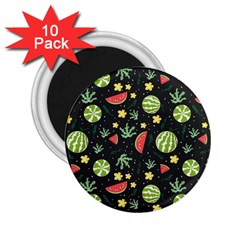 Watermelon Berries Patterns Pattern 2 25  Magnets (10 Pack)  by Semog4