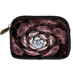 Flower Fractal Art Cool Petal Abstract Digital Camera Leather Case by Semog4