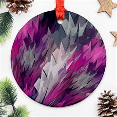 Colorful Artistic Pattern Design Ornament (round) by Semog4