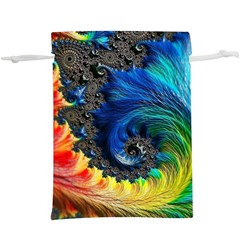 Colorful Digital Art Fractal Design Lightweight Drawstring Pouch (xl) by Semog4