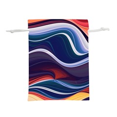 Wave Of Abstract Colors Lightweight Drawstring Pouch (m) by Semog4
