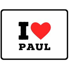 I Love Paul Fleece Blanket (large) by ilovewhateva