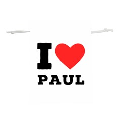 I Love Paul Lightweight Drawstring Pouch (m) by ilovewhateva