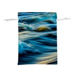 Waves Abstract Waves Abstract Lightweight Drawstring Pouch (L) Back
