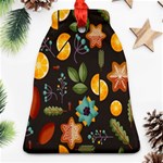 Christmas Seamless Pattern Bell Ornament (Two Sides) Front
