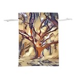 Tree Forest Woods Nature Landscape Lightweight Drawstring Pouch (L) Back