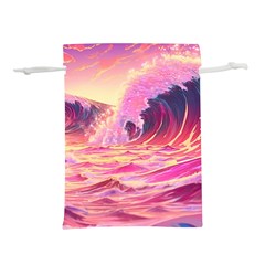 Wave Waves Ocean Sea Lightweight Drawstring Pouch (m) by Ravend