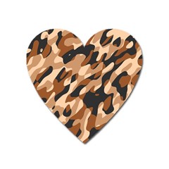Abstract Camouflage Pattern Heart Magnet by Jack14