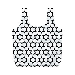 Pattern-star-repeating-black-white Full Print Recycle Bag (m) by Semog4