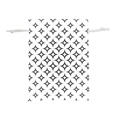 Star-curved-pattern-monochrome Lightweight Drawstring Pouch (m) by Semog4