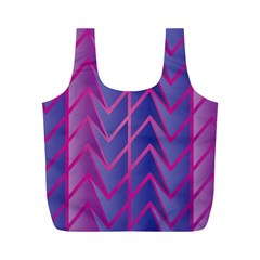 Geometric-background-abstract Full Print Recycle Bag (m) by Semog4