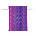 Geometric-background-abstract Lightweight Drawstring Pouch (L) Back