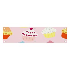 Cupcakes Wallpaper Paper Background Banner And Sign 4  X 1  by Semog4