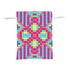 Checkerboard-squares-abstract---- Lightweight Drawstring Pouch (m) by Semog4