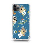 Seamless Pattern Funny Astronaut Outer Space Transportation iPhone 11 Pro Max 6.5 Inch TPU UV Print Case Front