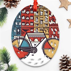 Amsterdam Graphic Design Poster Illustration Ornament (oval Filigree) by Salman4z