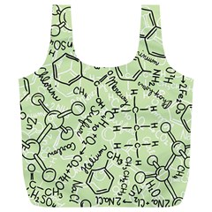 Multicolored Chemical Bond Illustration Chemistry Formula Science Full Print Recycle Bag (xl) by Salman4z