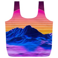 Sun Ultra Artistic 3d Illustration Sunset Full Print Recycle Bag (xl) by Salman4z