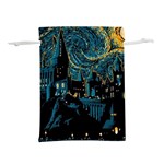 Hogwarts Castle Van Gogh Lightweight Drawstring Pouch (L) Back