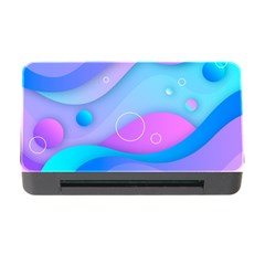 Colorful Blue Purple Wave Memory Card Reader With Cf by Salman4z