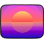 Sunset Summer Time Fleece Blanket (Mini) 35 x27  Blanket