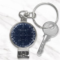 Vintage Astrology Poster Nail Clippers Key Chain by ConteMonfrey