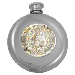 Vintage Astronomy  Round Hip Flask (5 Oz) by ConteMonfrey
