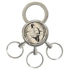 Vintage Planet 3-ring Key Chain by ConteMonfrey