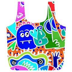 Crazy Pop Art - Doodle Buddies  Full Print Recycle Bag (xxl) by ConteMonfrey