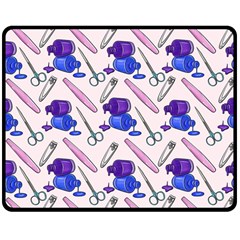 Manicure Two Sides Fleece Blanket (medium) by SychEva