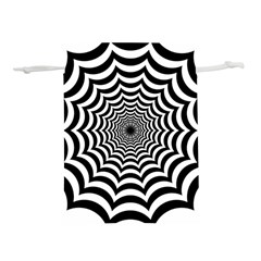 Spider Web Hypnotic Lightweight Drawstring Pouch (l) by Amaryn4rt