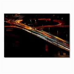 Highway Night Lighthouse Car Fast Postcards 5  X 7  (pkg Of 10) by Amaryn4rt