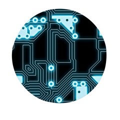 A Completely Seamless Background Design Circuitry Mini Round Pill Box (pack Of 3) by Amaryn4rt