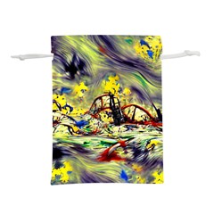 Abstract Arts Psychedelic Art Experimental Lightweight Drawstring Pouch (m) by Uceng
