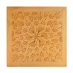 Flower Mandala Art Drawing Spring Background Wood Photo Frame Cube by Uceng