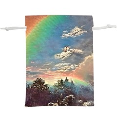 Abstract Art Psychedelic Arts Experimental Lightweight Drawstring Pouch (xl) by Uceng