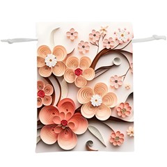 Sakura Flowers Flower Pink Blossom Spring Lightweight Drawstring Pouch (xl) by danenraven