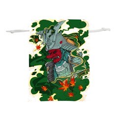 Armor Japan Maple Leaves Samurai Mask Cut Lightweight Drawstring Pouch (m) by Wegoenart